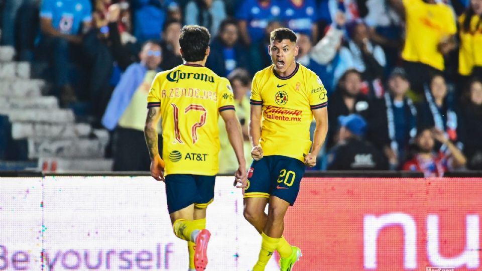 Alejandro Zendejas y Richard Sánchez, dos de los anotadores de este domingo para el América.