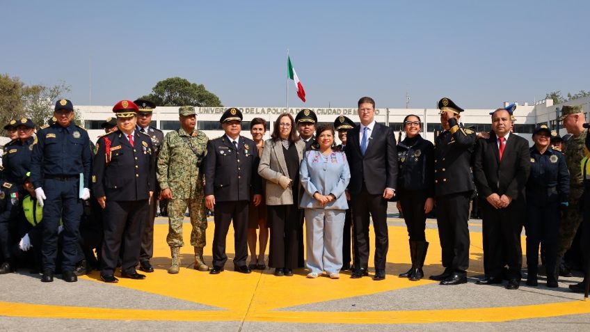 Tras concluir su formación inicial, más de 450 cadetes de la universidad de la Policía se integran al servicio de la Ciudad de México