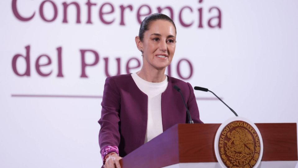 Presidenta Claudia Sheinbaum durante la mañanera