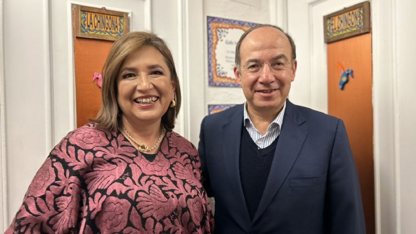 Xóchitl Gálvez se reúne con Felipe Calderón en Madrid, España