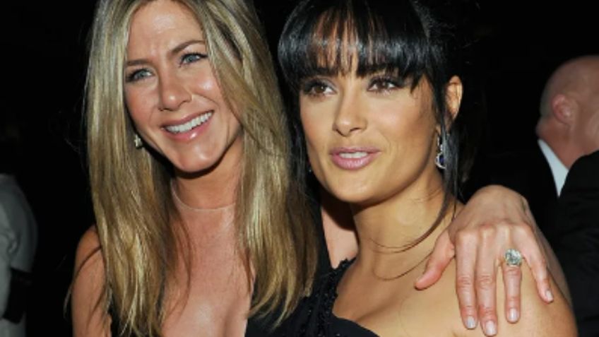 Salma Hayek presume su cercanía con Jennifer Aniston al publicar FOTO inédita de cuando eran jóvenes