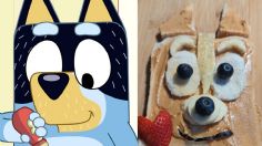 Prepárale un desayuno de "Bluey" a tus hijos con pan, mantequilla de maní y fresas