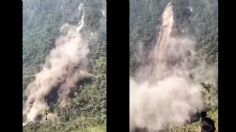 VIDEO: derrumbe de un cerro deja seis comunidades incomunicadas en Veracruz