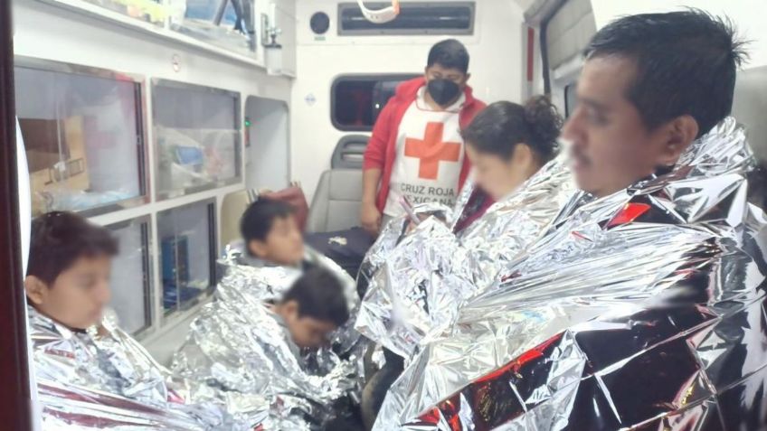 INM rescata a 11 migrantes de morir por hipotermia en el Río Bravo