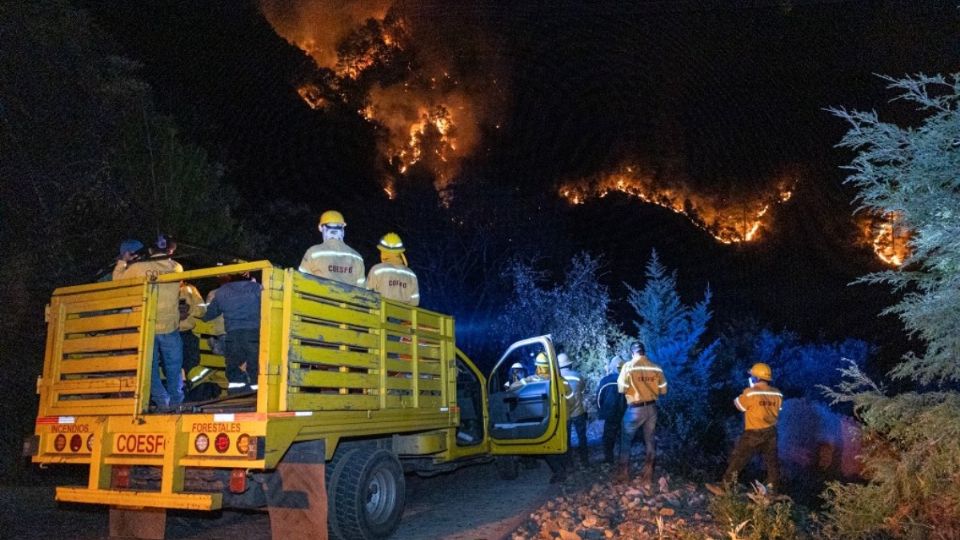 Autoridades no pudieron utilizar la aeronave contra incendios debido a las condiciones del clima.