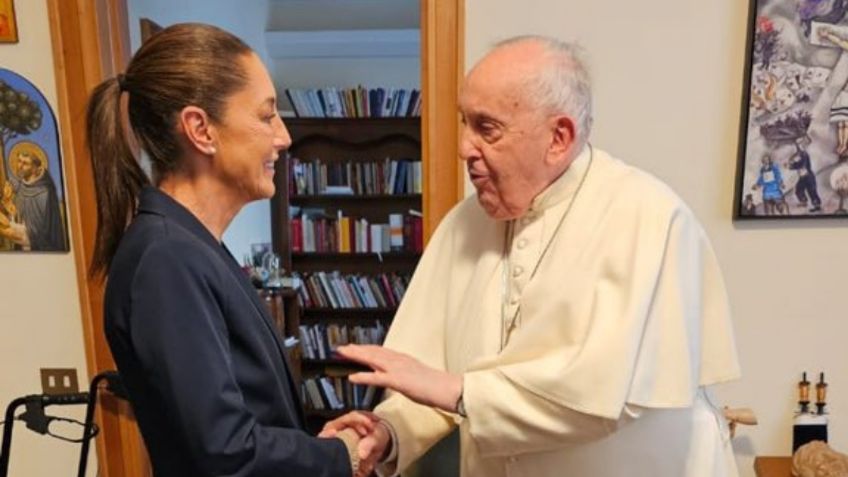 Claudia Sheinbaum se reúne con el Papa Francisco en Roma