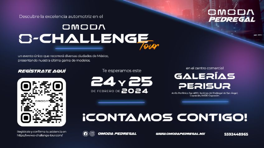 Omoda Pedregal te invita al Omoda O-Challenge Tour