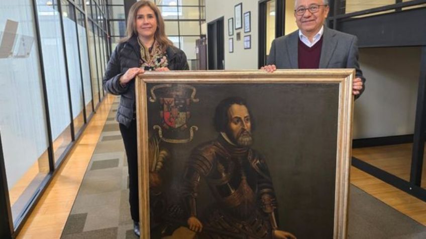 Heredero de Hernán Cortés regala a México un retrato que formó parte de una colección privada de la familia del conquistador