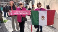 Mexicanos en España se suman a la "Marcha por la Democracia": Fotos