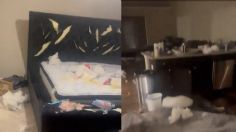 ¡Por no darle regalo en San Valentín! Mujer destroza el departamento de su novio: VIDEO