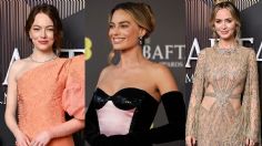 Emma Stone, Emily Blunt y Margot Robbie, las más bellas en la alfombra de los BAFTA 2024