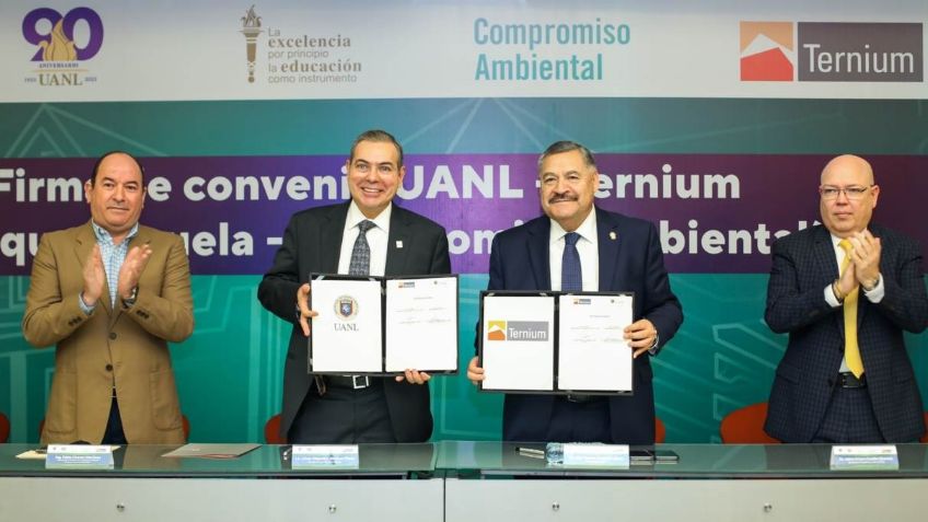 Firman UANL y Ternium convenio de reforestación del Bosque Escuela