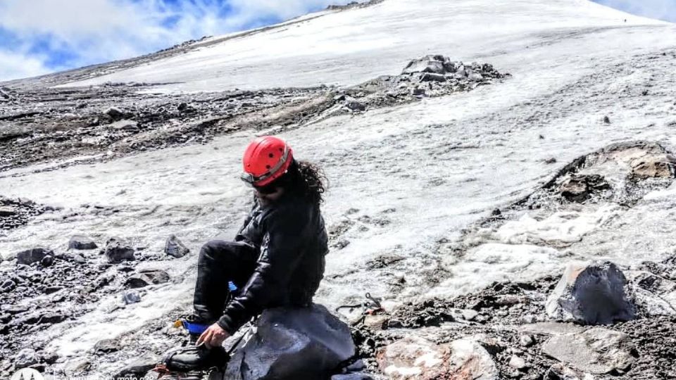 Luis Flores Gómez en el Pico de Orizaba