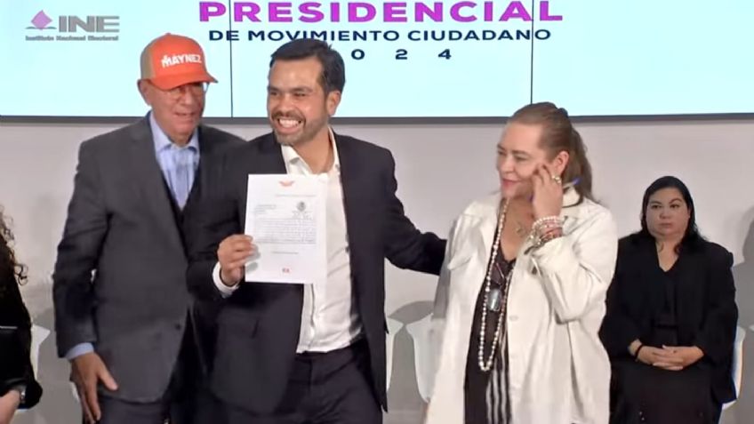 Jorge Álvarez Máynez se registra como candidato presidencial de Movimiento Ciudadano