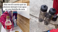 Maestro regala termos a un alumno que llevaba su agua en una botella de refresco: VIDEO