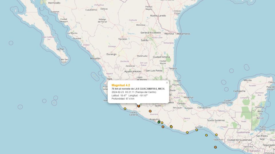 Dos nuevos sismos fueron registrados en el país durante la madrugada.