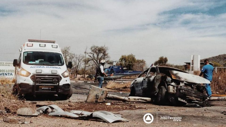 Accidente en carretera rumbo a Querétaro