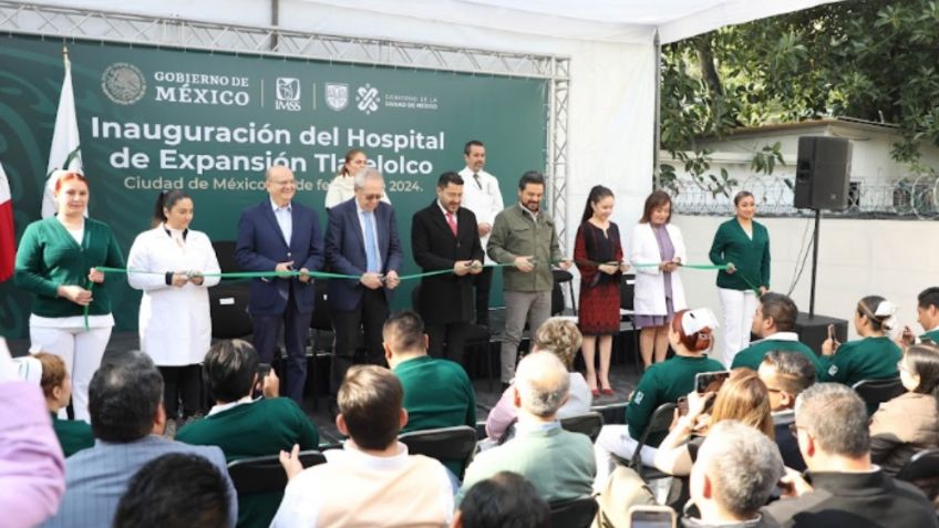 Zoé Robledo, Jorge Alcocer y Martí Batres inauguran nuevo Hospital de Expansión Tlatelolco