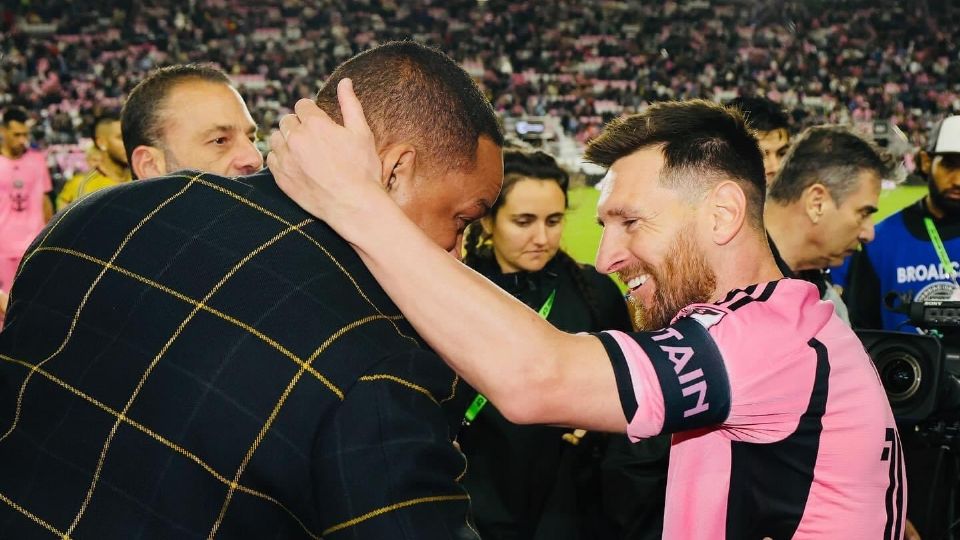 Lionel Messi y Will Smith