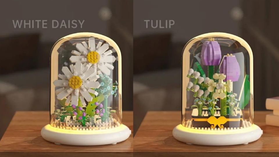 Temu se sumó a la venta de sets de flores y plantas, como hace LEGO.