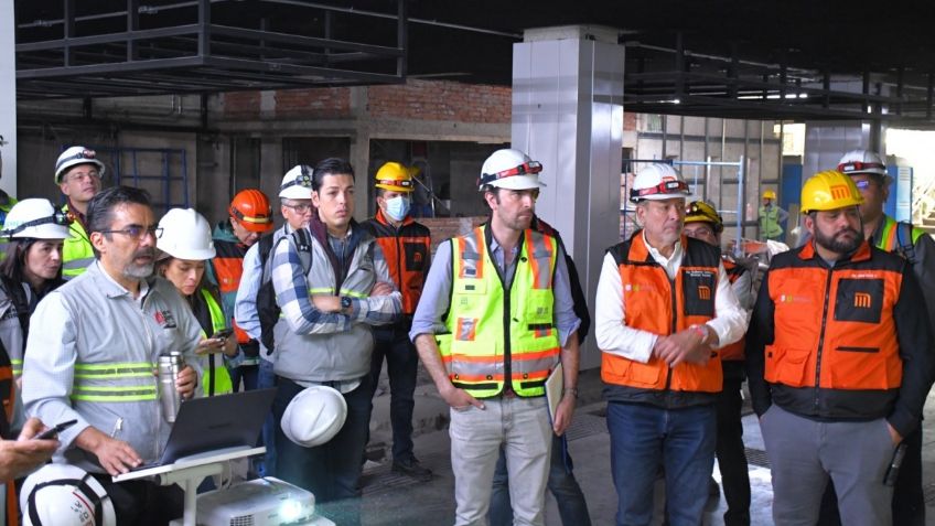 Semovi y Metro realizan supervisión de las obras del segundo tramo de la Línea 1