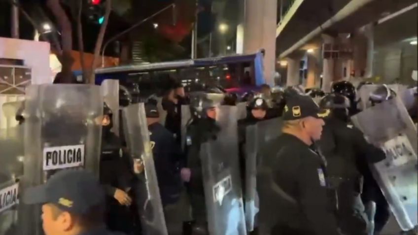 Liberan autoridades bloqueo en Periférico Sur, manifestantes se trasladan a Insurgentes Sur