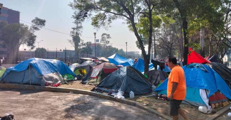 campamento migrante