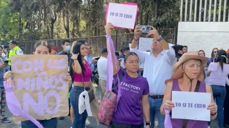 Manifestantes en Periférico