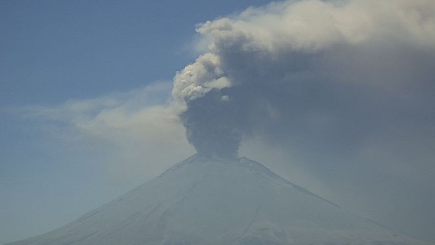 En estos estados podría caer ceniza del Popocatépetl este martes 27 de febrero | MAPA