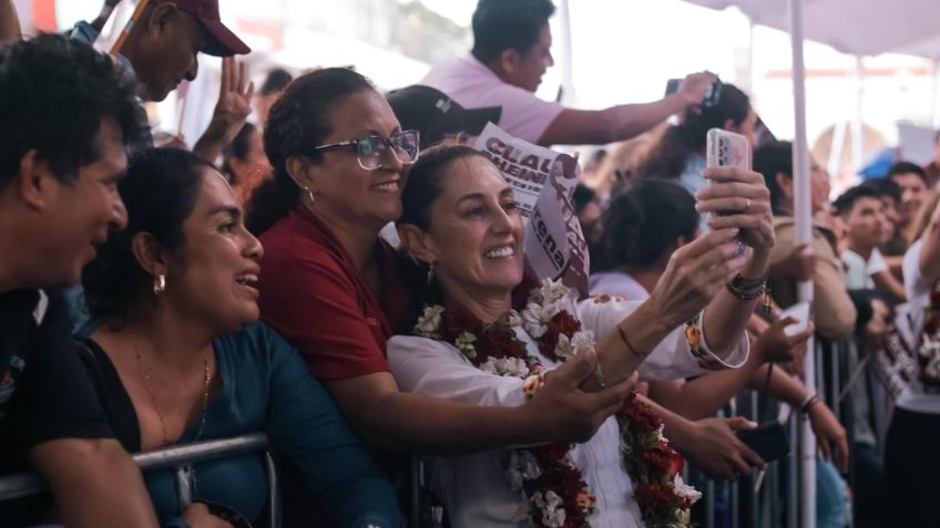 Claudia Sheinbaum llega a Ciudad Juárez para continuar con su gira de campaña