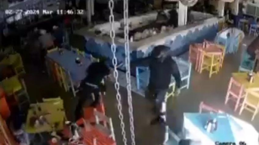 Captan ataque armado contra empresario, lo acribillaron en su propio restaurante en Culiacán: VIDEO