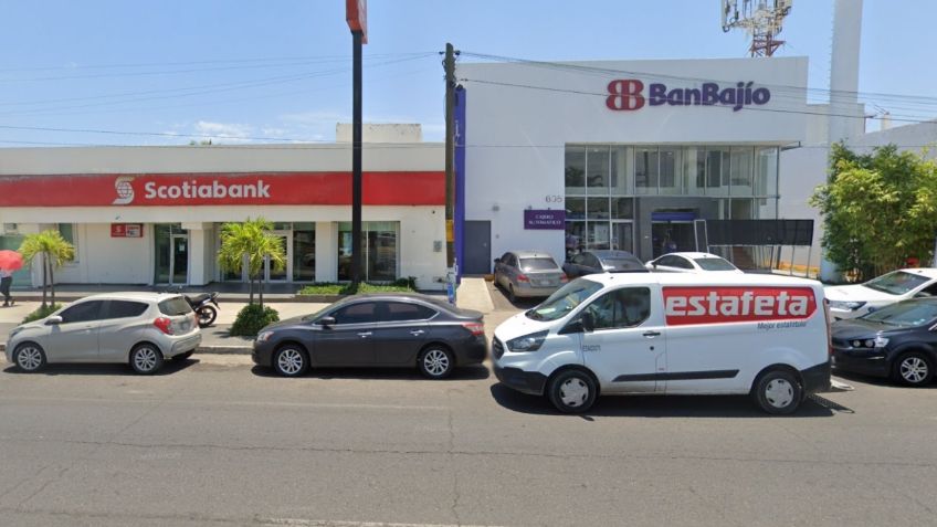 Asaltan a un hombre al salir de un banco en Mazatlán; lo despojan de medio millón de pesos