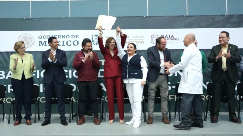 IMSS y gobierno de Baja California entregan 512 bases a trabajadores del OPD IMSS-Bienestar