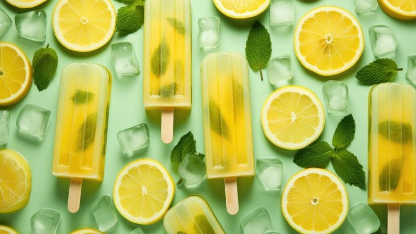 Receta para preparar unas sabrosas paletas de limón y chía ideales para la época de calor