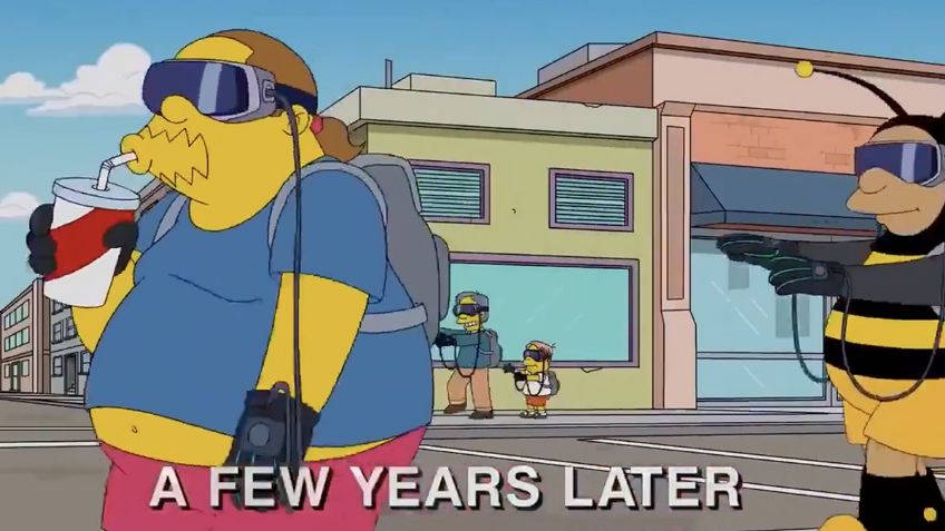 ¿Los Simpson predijeron el boom de los Apple Vision Pro? Hay un episodio que lo prueba