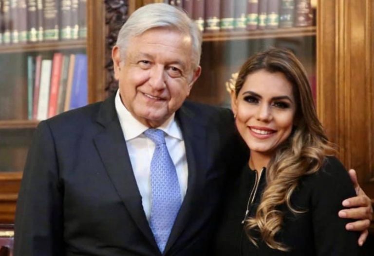 Evelyn Salgado y AMLO