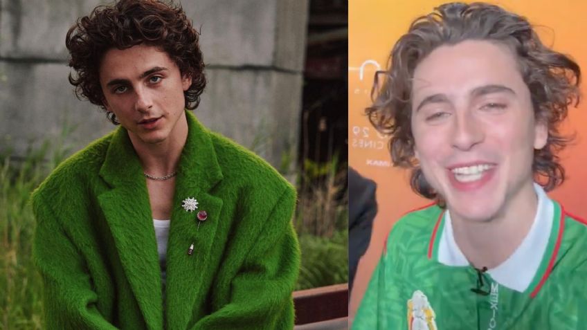 Tunden a Timothée Chalamet por usar playera de la Selección Mexicana: “Pobre, le va al peor equipo del mundo”