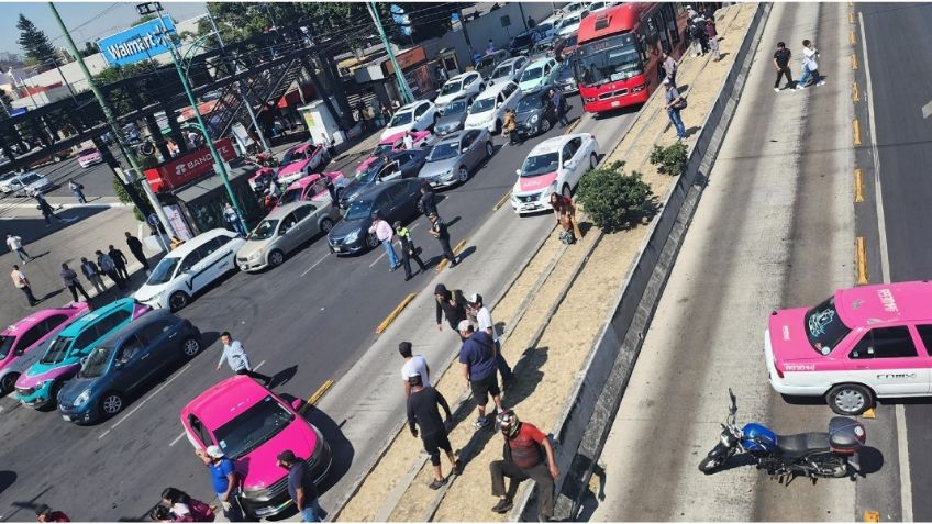 Manifestantes bloquean Insurgentes Sur y Cuicuilco y colapsan el tráfico en la zona sur