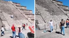 “¡No pasa nada!”: Turista sube pirámide de Teotihuacán e indigna en redes