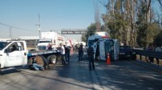 Choque múltiple en la México-Querétaro involucra a 7 vehículos y genera caos vial