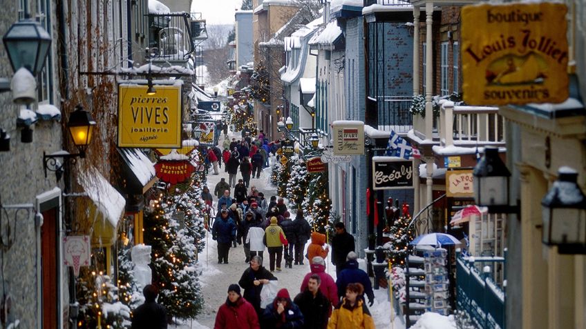 Vive un invierno de postal en Quebec