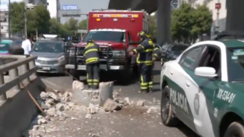 Choque en carriles centrales de Periférico colapsa el tráfico en la zona de San Jerónimo