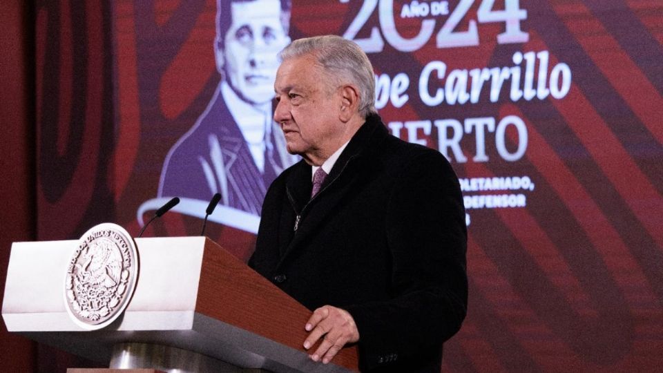 Presidente Andrés Manuel López Obrador en su conferencia de prensa