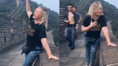 Alumna de La Academia canta el "Cielito lindo" desde la Muralla China: VIDEO