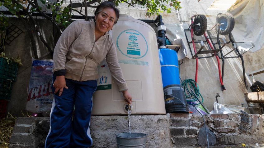 Gobierno de CDMX destaca recolección de más de 1.7 litros de agua con Cosecha de Lluvia