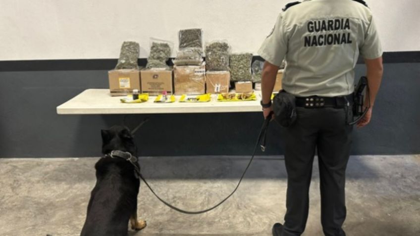 Abandonan maleta con 13 kilos de cristal en Nuevo León