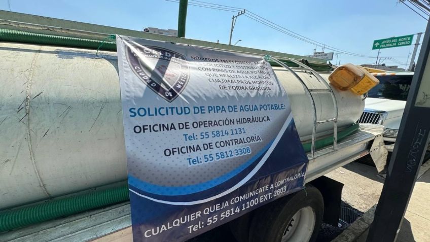 Alcalde de Cuajimalpa brinda apoyo con entrega gratuita de agua durante temporada de estiaje