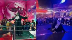 VIDEO: la "Monja de la Feria" se cae por primera vez al bailar