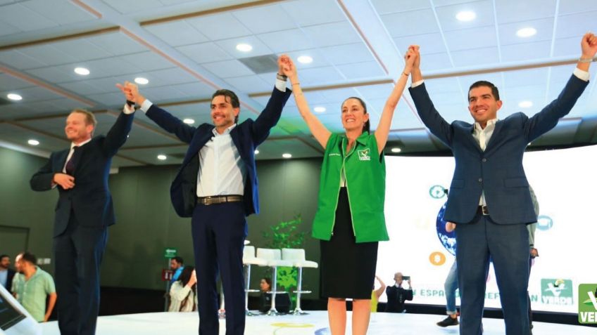 Partido Verde ratifica su apoyo a Claudia Sheinbaum en su inicio de campaña