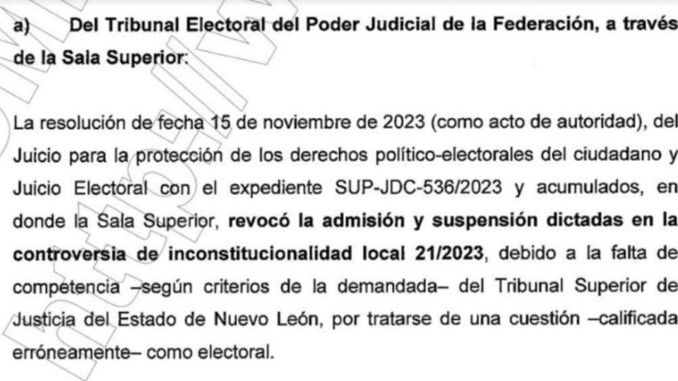 El 14 de noviembre del año pasado, Javier Laynez, ministro de la Suprema Corte ordenó al Congreso reponer el proceso para nombrar al gobernador interino